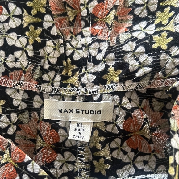 Max Studio Floral Print Women's Wide Leg Pant XL - Picture 5 of 7